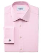 Charles Tyrwhitt Charles Tyrwhitt Extra Slim Fit Egyptian Cotton Cavalry Twill Light Pink Dress Shirt Size 14.5/32