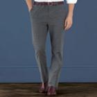 Charles Tyrwhitt Charles Tyrwhitt Grey Slim Fit Cotton Flannel Prince Of Wales Check Tailored Pants Size W40 L34