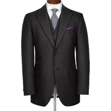 Charles Tyrwhitt Charles Tyrwhitt Charcoal British Panama Classic Fit Luxury Suit Jacket (36 Short)