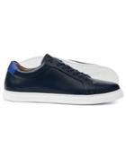  Navy Leather Sneakers Size 11 By Charles Tyrwhitt