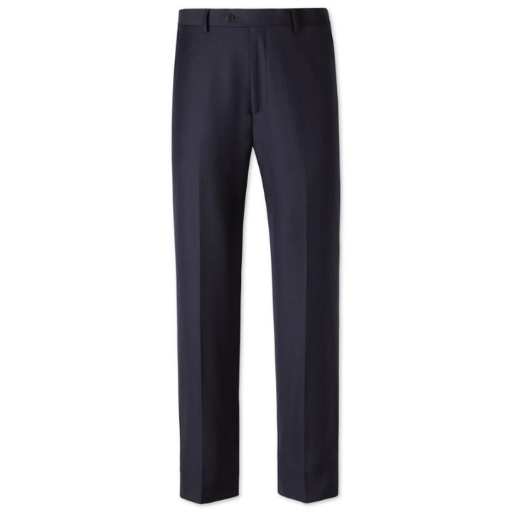 Charles Tyrwhitt Charles Tyrwhitt Navy Clarendon Twill Classic Fit Business Suit Pants (30w X 38l Unfinished)