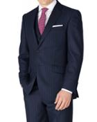 Charles Tyrwhitt Navy Classic Fit Saxony Business Suit Wool Jacket Size 38 By Charles Tyrwhitt