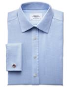 Charles Tyrwhitt Extra Slim Fit Non-iron Imperial Weave Sky Blue Cotton Dress Shirt French Cuff Size 16/38 By Charles Tyrwhitt