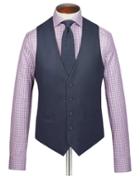  Airforce Blue Adjustable Fit Flannel Business Suit Wool Vest Size W36 By Charles Tyrwhitt