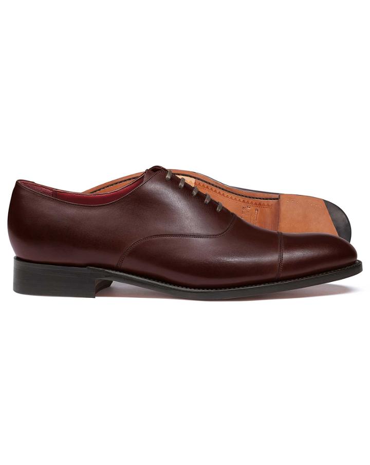  Mahogany Made In England Oxford Flex Sole Shoe Size 11 By Charles Tyrwhitt