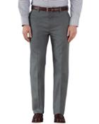 Charles Tyrwhitt Charles Tyrwhitt Charcoal Slim Fit Flat Front Chinos