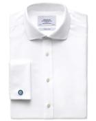 Charles Tyrwhitt Charles Tyrwhitt Extra Slim Fit Spread Collar Non-iron Twill White Cotton Dress Shirt Size 14.5/32