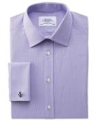 Charles Tyrwhitt Charles Tyrwhitt Extra Slim Fit Oxford Lilac Cotton Dress Shirt Size 15/32