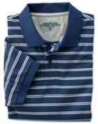 Charles Tyrwhitt Charles Tyrwhitt Classic Fit Blue And White Striped Pique Polo Shirt