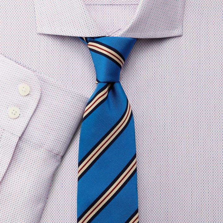Charles Tyrwhitt Charles Tyrwhitt Extra Slim Fit Egyptian Cotton Two Color Texture Spread Pink Shirt