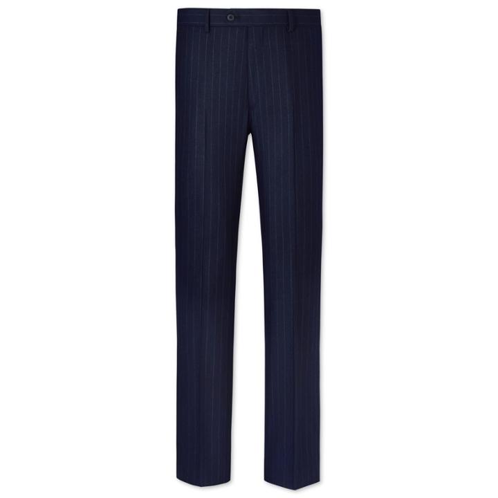 Charles Tyrwhitt Charles Tyrwhitt Navy Slim Fit City Stripe Suit Wool Pants Size W34 L32