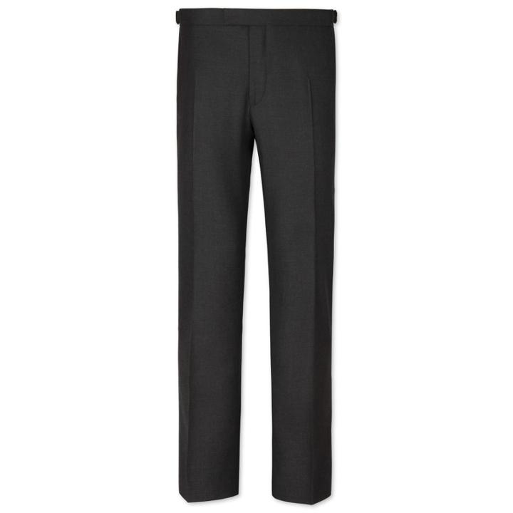 Charles Tyrwhitt Charles Tyrwhitt Charcoal British Panama Classic Fit Luxury Suit Pants (30w X 38l Unfinished)