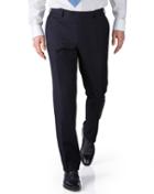 Charles Tyrwhitt Navy Slim Fit Twill Business Suit Wool Pants Size W30 L38 By Charles Tyrwhitt