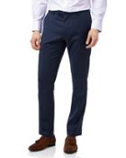  Mid Blue Extra Slim Fit Italian Natural Stretch Suit Trouser Size W30 L32 By Charles Tyrwhitt