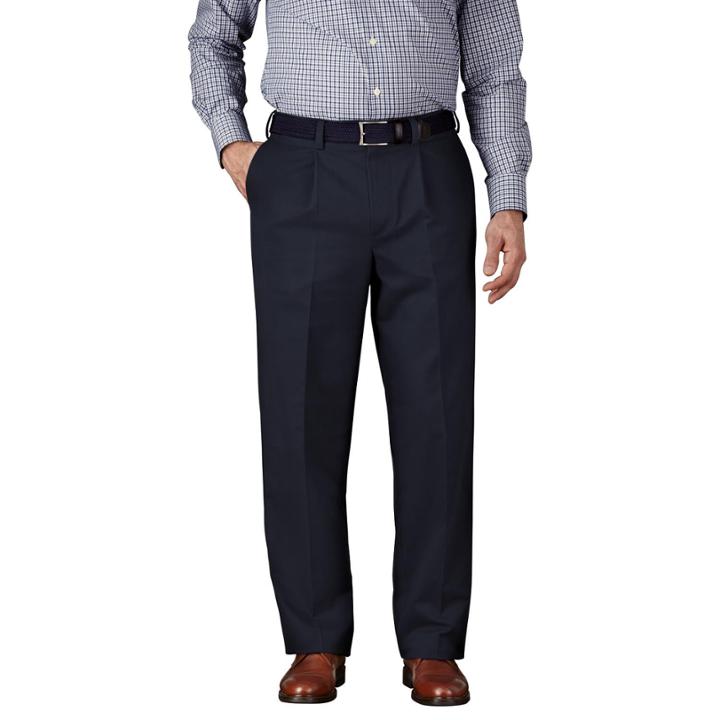 Charles Tyrwhitt Charles Tyrwhitt Navy Single Pleat Classic Fit Non-iron Chinos (300)