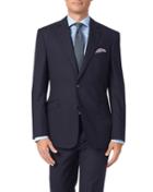 Charles Tyrwhitt Navy Extra Slim Fit Merino Business Suit Wool Jacket Size 36 By Charles Tyrwhitt