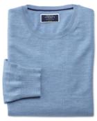 Charles Tyrwhitt Sky Merino Wool Crew Neck Sweater Size Large By Charles Tyrwhitt