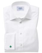 Charles Tyrwhitt Classic Fit Oxford White Cotton Dress Shirt Single Cuff Size 15/35 By Charles Tyrwhitt