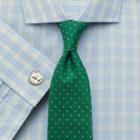 Charles Tyrwhitt Charles Tyrwhitt Classic Fit Spread Collar City Gingham Green Cotton Dress Shirt Size 15/33