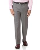 Charles Tyrwhitt Silver Classic Fit Cross Hatch Weave Italian Suit Wool Pants Size W32 L34 By Charles Tyrwhitt