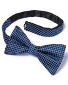 Charles Tyrwhitt Charles Tyrwhitt Blue Silk Diamond Lattice Classic Ready-tied Bow Tie