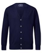  Navy Merino Wool Cardigan Size Small By Charles Tyrwhitt