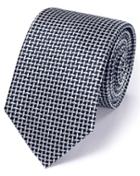 Charles Tyrwhitt Charles Tyrwhitt Navy Silk Classic Diamond Lattice Tie