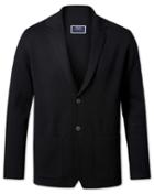  Black Merino Wool Blazer Size Large By Charles Tyrwhitt