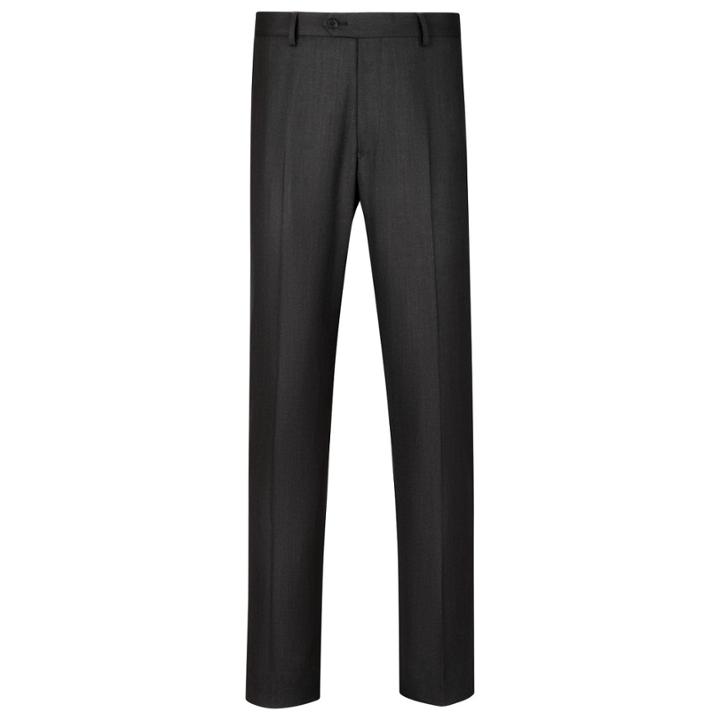 Charles Tyrwhitt Charles Tyrwhitt Charcoal Burlington Birdseye Half Canvas Classic Fit Suit Pants (30w X 38l Unfinished)