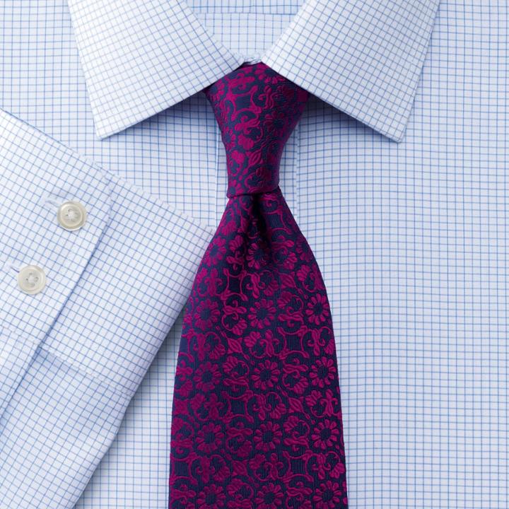 Charles Tyrwhitt Charles Tyrwhitt Classic Fit Non-iron Windsor Check Sky Shirt