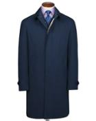 Charles Tyrwhitt Charles Tyrwhitt Classic Fit Blue Raincoat