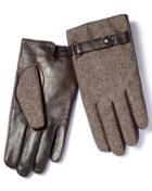 Charles Tyrwhitt Brown Tweed Gloves Size Large By Charles Tyrwhitt