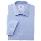 Charles Tyrwhitt Charles Tyrwhitt Sky Pinpoint Non-iron Short Sleeve Classic Fit Shirt (15)