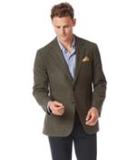  Slim Fit Green Wool Wool Jacket Size 38 By Charles Tyrwhitt