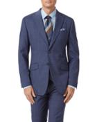 Charles Tyrwhitt Airforce Blue Slim Fit Panama Check Business Suit Wool Jacket Size 38 By Charles Tyrwhitt