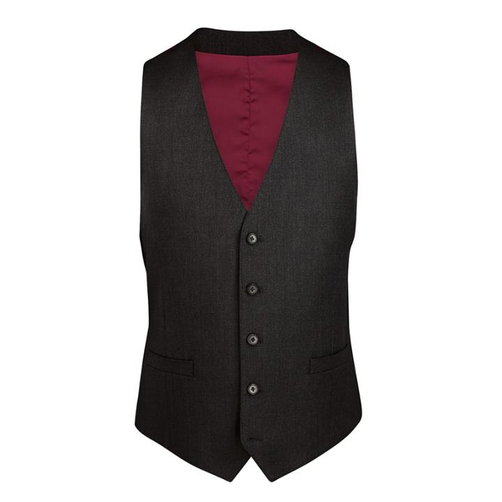 Charles Tyrwhitt Charles Tyrwhitt Charcoal Burlington Birdseye Slim Fit Suit Vest (36)