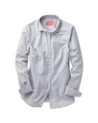 Charles Tyrwhitt Charles Tyrwhitt Women's Semi-fitted Geometric Floral Print Grey Shirt
