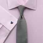 Charles Tyrwhitt Charles Tyrwhitt Extra Slim Fit Diamond Weave Non-iron Pink Cotton Dress Shirt Size 15.5/37