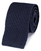 Charles Tyrwhitt Slim Navy Wool Knitted Classic Tie By Charles Tyrwhitt