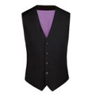 Charles Tyrwhitt Charles Tyrwhitt Black Clarendon Twill Classic Fit Business Suit Vest (36)