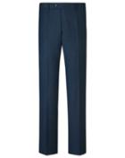Charles Tyrwhitt Charles Tyrwhitt Ink Blue Slim Fit Sharkskin Business Suit Wool Pants Size W30 L38