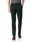 Dark Green Ultimate Cotton Chino Pants Size W32 L30 By Charles Tyrwhitt