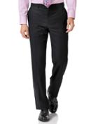  Black Classic Fit Twill Business Suit Trousers Size W32 L30 By Charles Tyrwhitt