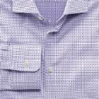 Charles Tyrwhitt Charles Tyrwhitt Extra Slim Fit Semi-spread Collar Business Casual Double Face Purple Egyptian Cotton Dress Shirt Size 16/35