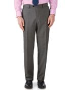 Charles Tyrwhitt Charles Tyrwhitt Grey Classic Fit End-on-end Business Suit Trousers