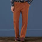 Charles Tyrwhitt Charles Tyrwhitt Burnt Orange Classic Fit Single Pleat Weekend Cotton Chino Pants Size W34 L32