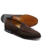 Charles Tyrwhitt Brown Allet Suede Saddle Loafer Size 11.5 By Charles Tyrwhitt