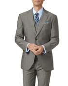 Charles Tyrwhitt Grey Slim Fit Italian Wool Luxury Suit Viscose Jacket Size 36 By Charles Tyrwhitt