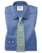  Classic Fit Egyptian Cotton Royal Oxford Royal Dress Shirt Single Cuff Size 15.5/33 By Charles Tyrwhitt