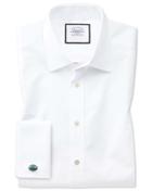 Charles Tyrwhitt Classic Fit Egyptian Cotton Poplin White Dress Shirt Single Cuff Size 15/35 By Charles Tyrwhitt
